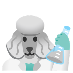 test tube and poodle