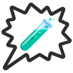 test tube and right anger bubble