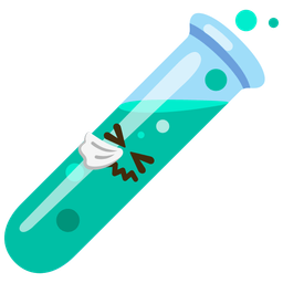 test tube and sneezing face