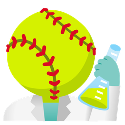 test tube and softball