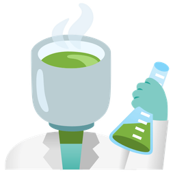 test tube and teacup without handle