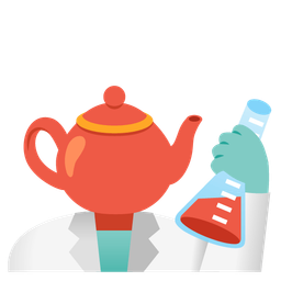 test tube and teapot