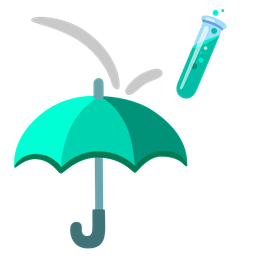 test tube and umbrella
