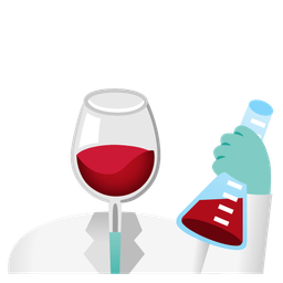 test tube and wine glass