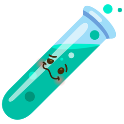 test tube and woozy face