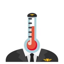 thermometer and airplane