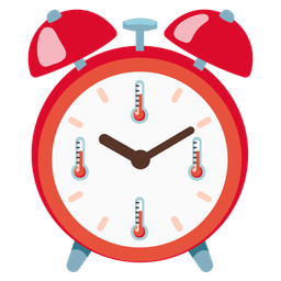 thermometer and alarm clock