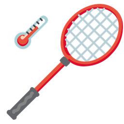 thermometer and badminton