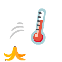thermometer and banana
