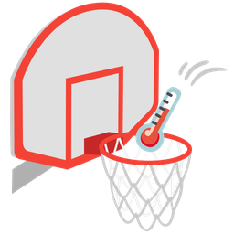 thermometer and basketball