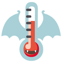 thermometer and bat