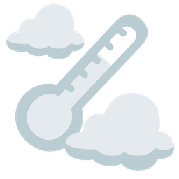 thermometer and cloud
