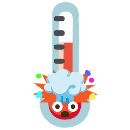 thermometer and exploding head