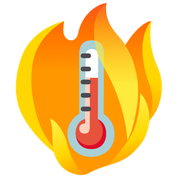 thermometer and fire