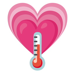 thermometer and growing heart