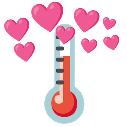thermometer and heart with arrow