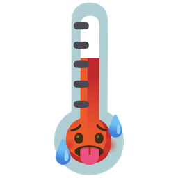 thermometer and hot face