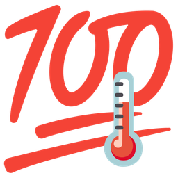 thermometer and hundred points