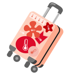 thermometer and luggage