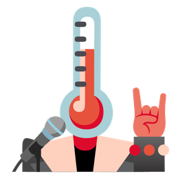 thermometer and microphone