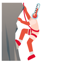 thermometer and mountain