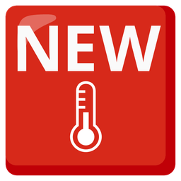 thermometer and NEW button