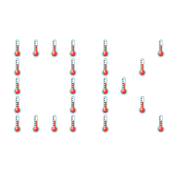 thermometer and OK button