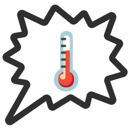thermometer and right anger bubble