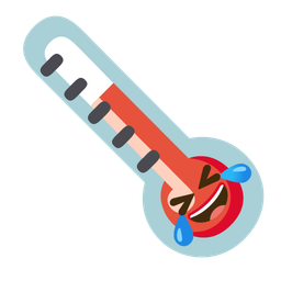 Thermometer and Rolling on the floor laughing