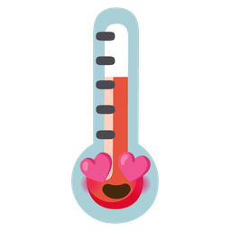 Thermometer and Smiling face with heart-eyes