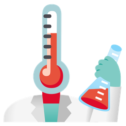 thermometer and test tube