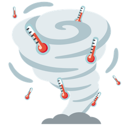 thermometer and tornado