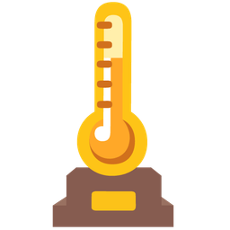 thermometer and trophy