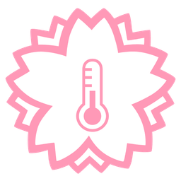 thermometer and white flower