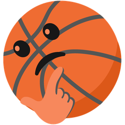 thinking face and basketball