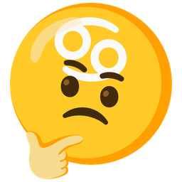 thinking face and Cancer