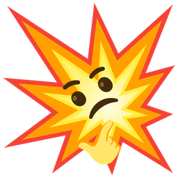 thinking face and collision