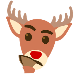 thinking face and deer