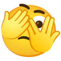 thinking face and face with peeking eye