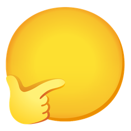 thinking face and face without mouth