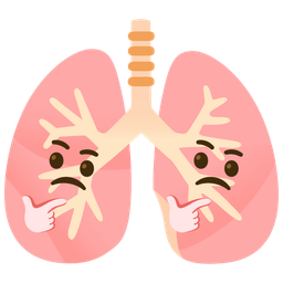 thinking face and lungs