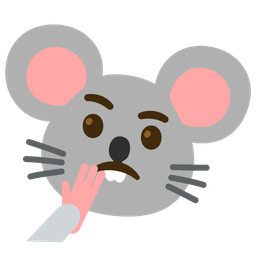 thinking face and mouse face