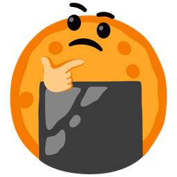 thinking face and rice cracker