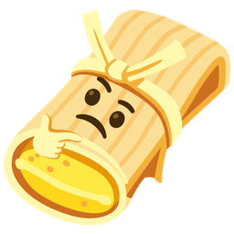 thinking face and tamale