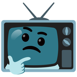 thinking face and television