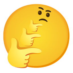 thinking face and thinking face