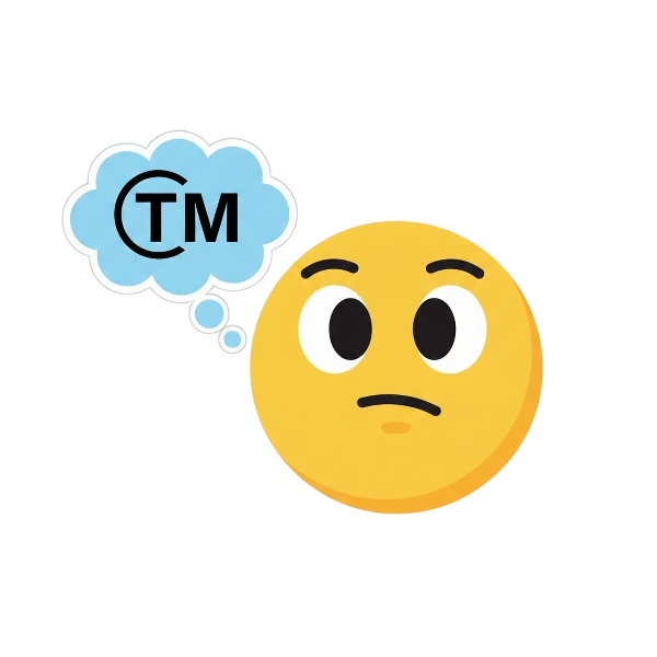 Thinking face and Trade mark