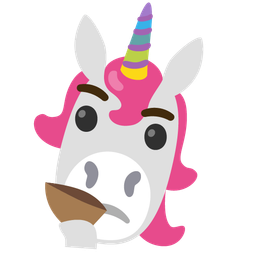 thinking face and unicorn