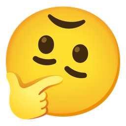 Thinking face and Upside-down face