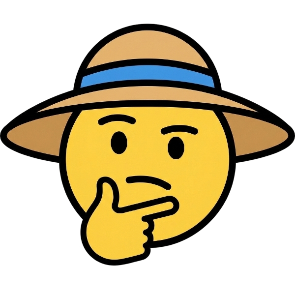 Thinking face and Woman’s hat